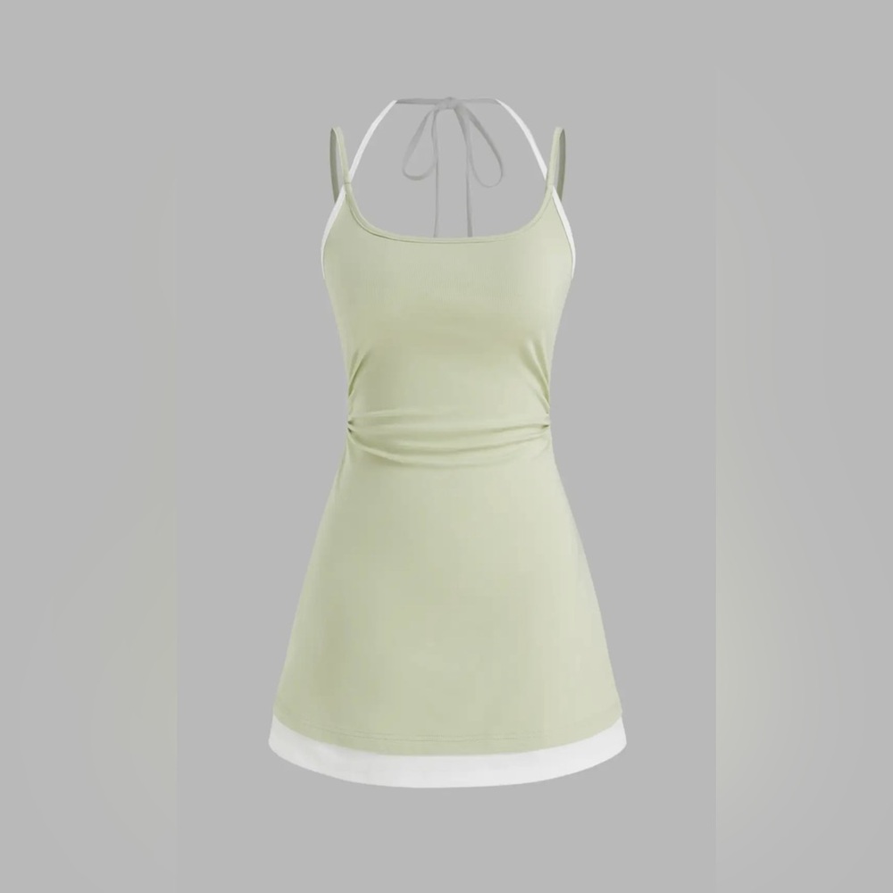 Cider Cotton Halter Dress